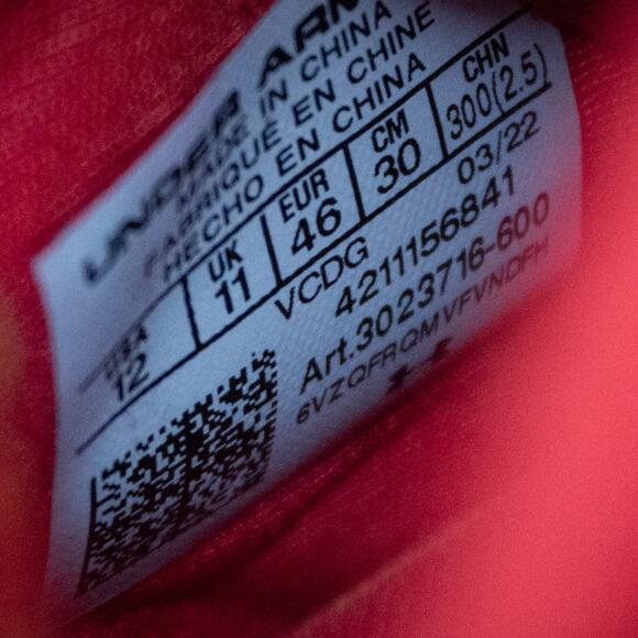 Under Armour Men's Cleats UA Highlight MC Red Football 3023716-600 Size 12 - Picture 6 of 7